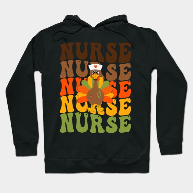 Nurse Thanksgiving Shirt Hoodie by drag is art